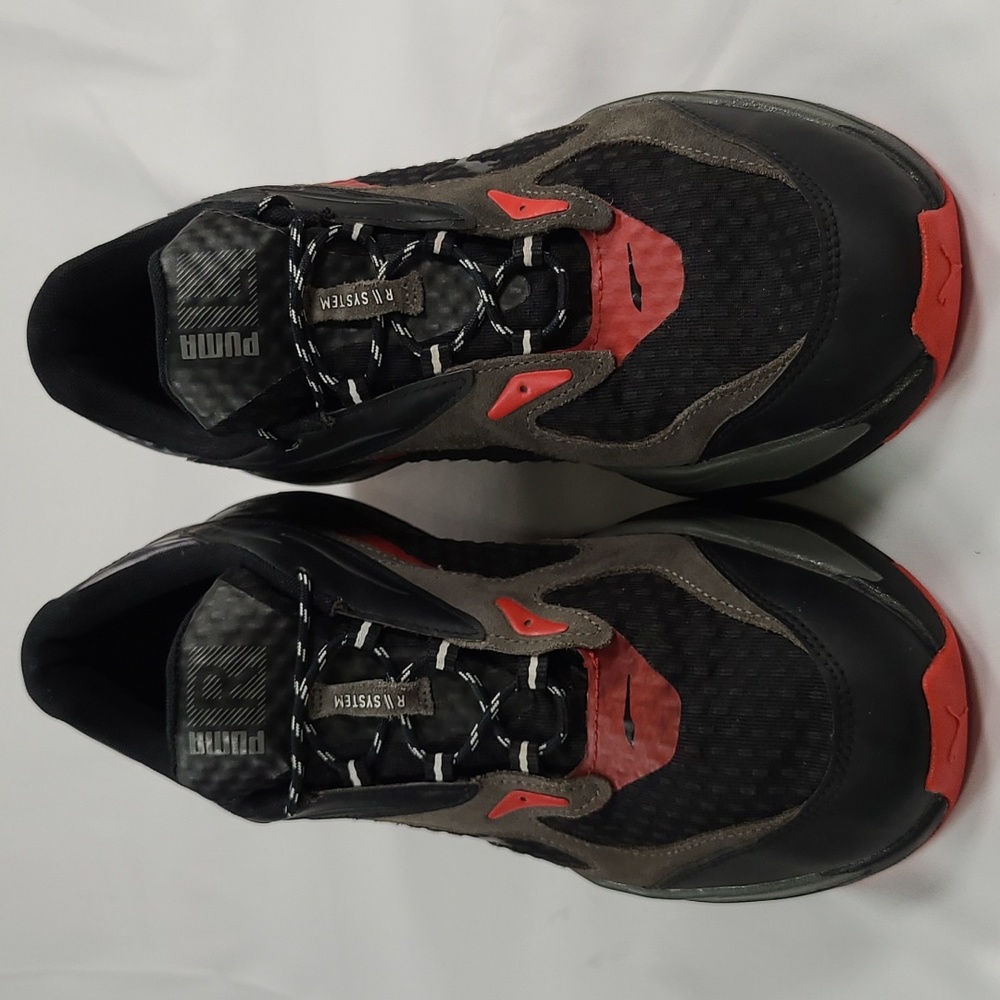 PUMA RS- Fast 'Amp' Black/Gray/Red Sneakers. Size 11 Mens - Picture 2 of 10